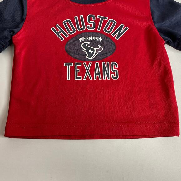 Houston Texans Infant T-Shirt Red Short Sleeve NFL Team Apparel Size 12 Months - Picture 7 of 9